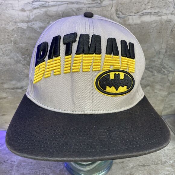 Other - Six Flags Magic Mountain Batman The Ride Snapback Hat OSFA Black Yellow Cap